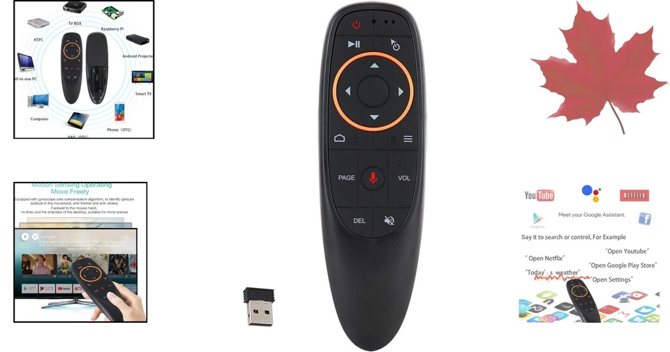 Universal Wireless Voice Remote Control - G10 Air Mouse - 2.4G Fly Mouse - Image 2 of 4
