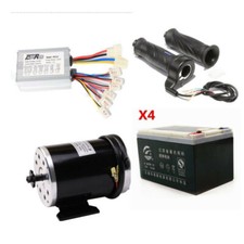 48V 1000W Electric Motor Kit Controller Throttle Battery for Go Kart ATV E Bike