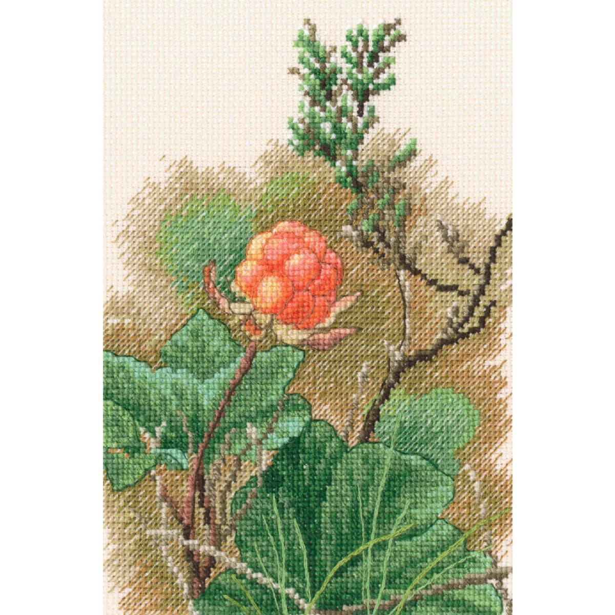 RTO counted cross stitch kit ""In the moment, Berry"", 12x17,5cm, DIY