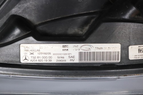 2013 2014 2015 Mercedes GLK250 GLK350 W204 Headlight Xenon HID Left Driver OEM - Picture 9 of 17