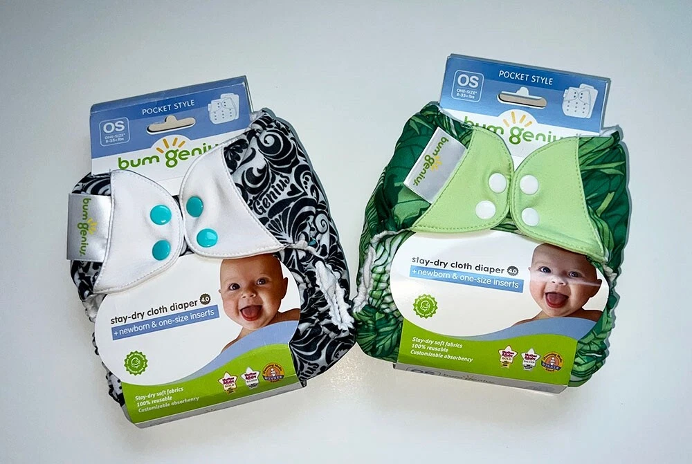 Green bumGenius Baby Cloth Diapers for sale | eBay