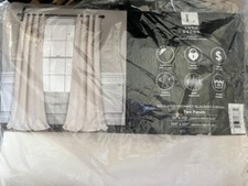LUSH DECOR 2 BLACKOUT INSULATED WINDOW CURTAINS 52"X120" WHEAT COLOR/BRAND NEW
