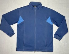 Nike Golf Fit Therma Men's Full Zip Jacket Size Large Blue RN56323