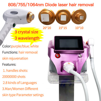 1064 755 808nm Diode Laser Hair Removal Machine Painless Permanent Depilator