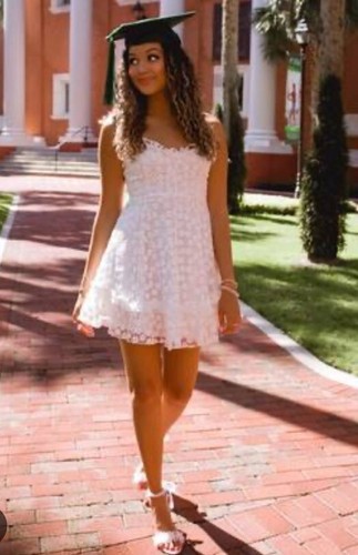 Angel Biba SUMMER DAZE FRILL FLORAL EMBROIDERED DRESS FLORAL WHITE US4 UA8 New - Picture 9 of 24