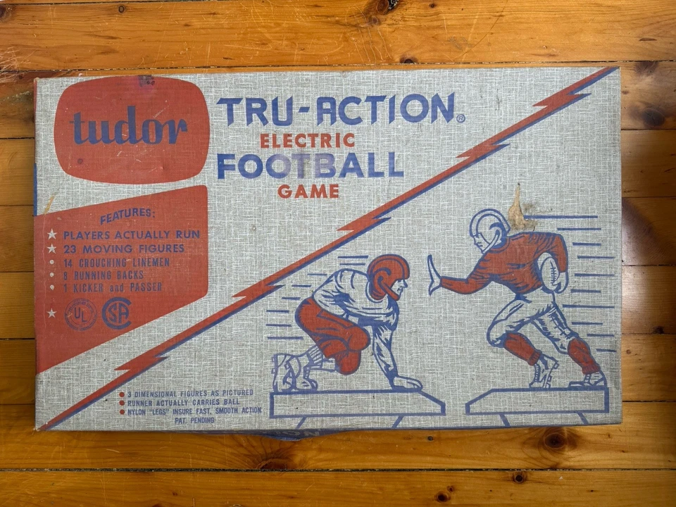 Fútbol Eléctrico Tudor Años 50-60 Vintage Tru-Action en Caja Original Foto 2 de 4