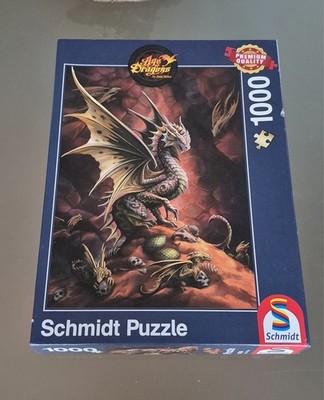Schmidt Puzzle 1000 Teile Age of Dragons ''Drache der Wüste'' Anne Stokes  selten
