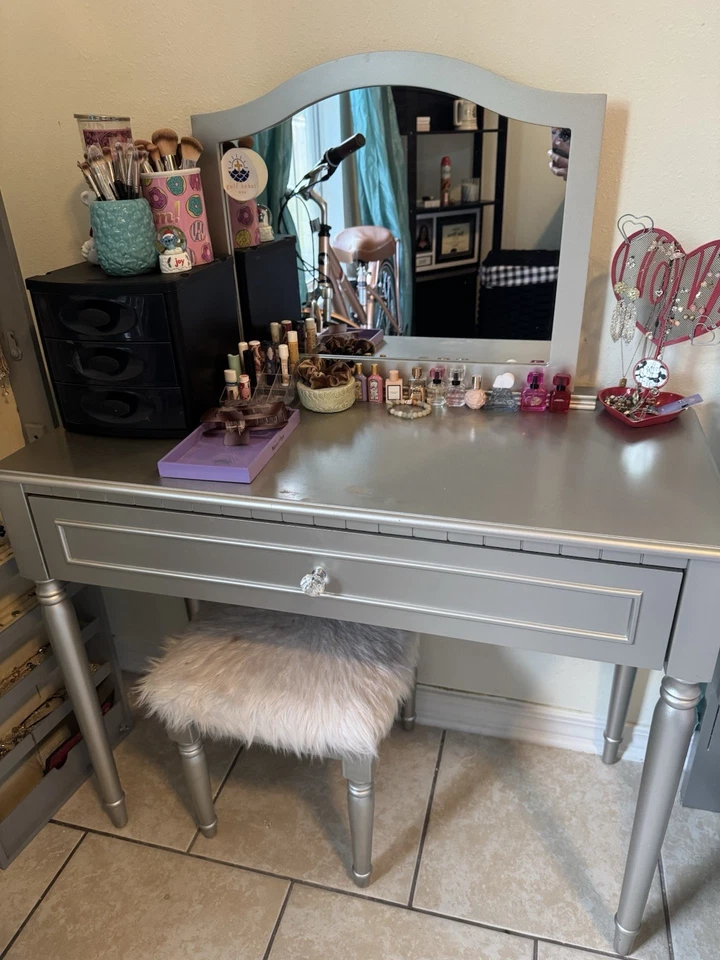 Juego de dormitorio Disney princesa de Evangeline plateado Foto 3 de 4