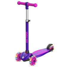 Gotrax KS1 Kids Kick Scooter, LED Lighted Wheels and 3 Adjustable Purple