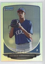 2013 Bowman Chrome Prospects Refractor Carl Edwards Jr CJ Edwards #BCP144 1h5