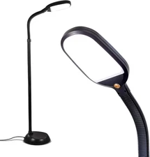 Litespan - Bright LED Floor Reading Lamp for over Chair Crafts and Reading, Esth