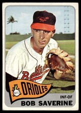 1965 Topps #427 Bob Saverine