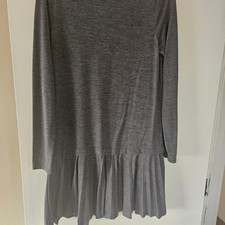LOFT Charcoal Long Sleeve Swing Dress Size 14