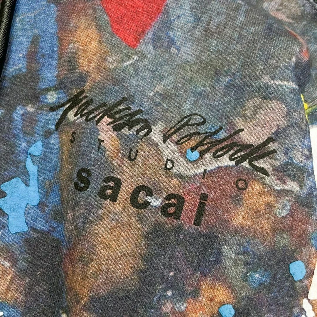 Felpa con cappuccio Grade Sacai Jackson Pollock Studio