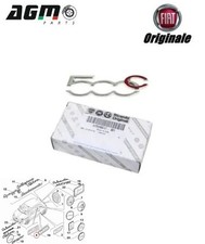 Logo sigla modello scritta 500C lucida laterale originale fiat 500 735596617
