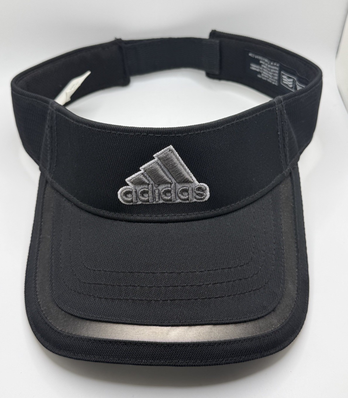 Adidas Sun Visor Hat Cap Black Adjustable Strapba… - image 1