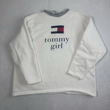 VTG Tommy Hilfiger Tommy Girl White Pullover ...