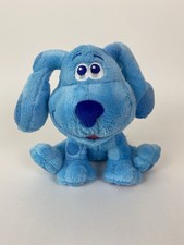 Blue  s Clues  You Nickelodeon Blue Plush Puppy Dog 7 in Embroidered Eyes Toy
