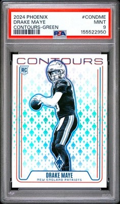 2024 PANINI PHOENIX CONTOURS CONDME DRAKE MAYE GREEN /25 PSA 9