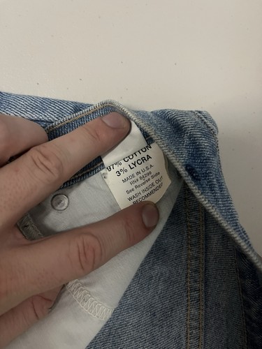 Pacific Gold Apparel Jean Shorts Denim Blue 28"-waist x 7"-inseam Cotton ~READ~ - Picture 15 of 16