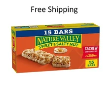 Nature Valley Granola Bars, Sweet and Salty Nut, Cashew, 15 Bars, 18 OZ