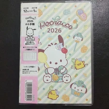 Sanrio Pochacco 2026 A6 Size Schedule Planner Book Diary Made in JAPAN Cute
