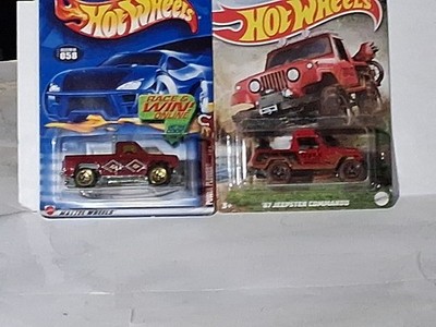 Hot Wheels 67 Jeepster Commando Mud Runners 2/5 + Power Plower #058 Lot Of 2 B39