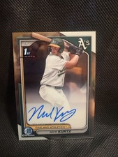 2024 Bowman Draft Chrome Nick Kurtz 1st Bowman Auto Athletics