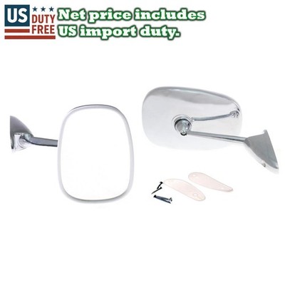 NEW HILLMAN CHRYSLER AVENTURE CRICKET 70-81 SET FENDER LH RH CHROME DOOR MIRRORS