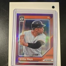 Panini Donruss Optic Purple Willie Mays #95 /49 San Francisco Baseball Card