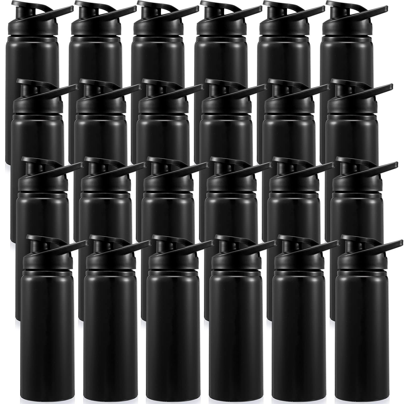 Foaincore 24 Pack Bulk Water Bottles 17 oz Aluminum Reusable Sports Bottles, ...