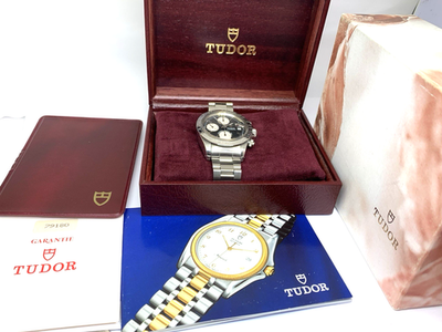 ＴＵＤＯＲ　箱　ギャランティ　ＢＯＸ　７９１８０ Tudor Men's Watch 79180 Big Block Vintage 1990'S Swiss Automatic