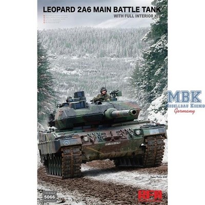 RYE FIELD MODEL RFM5066 Leopard 2 A6 Main Battle Tank with FULL INTERIOR