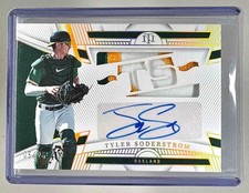 Tyler Soderstrom 2023 National Treasures Holo Gold Die Cut Patch Auto 5/25
