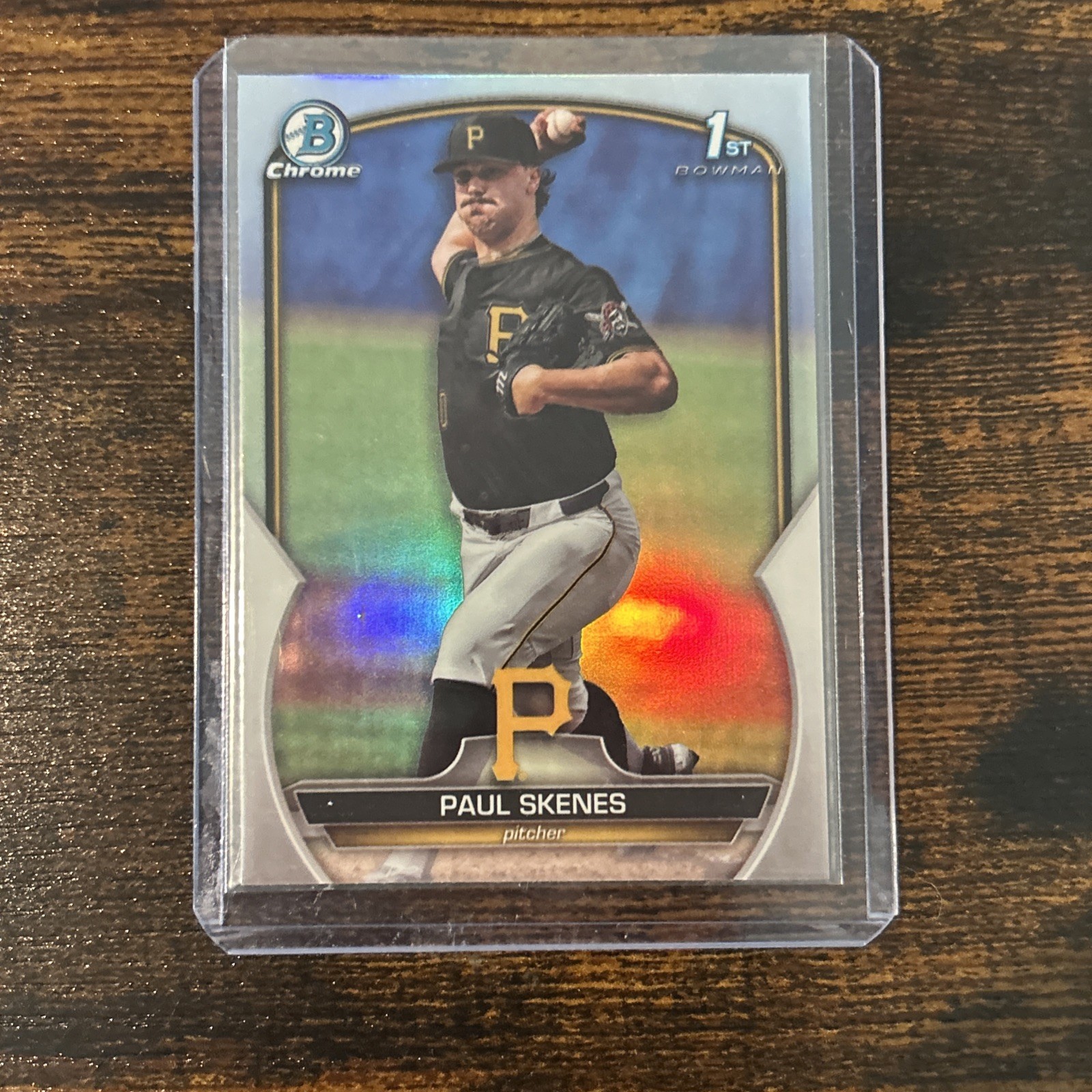 2023 Bowman Draft Paul Skenes 1st Chrome Refractor #BDC-14 Pittsburgh Pirates