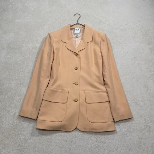 Celine, CELINE giacca sartoriale cappotto blouson donna taglia 36 arancione rosa vintage