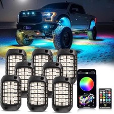 Rock Lights for Trucks RGB LED Rock Lights with APP/Remote Control 8 Pods