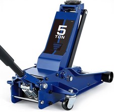 5 Ton Floor Jack Hydraulic Low Profile Floor Jack Quick Lift Pump Blue