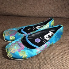 Irregular Choice Flat Shoes Bow Toe UK 6 Eu 39 Geisha  Japanese Slipper  Komono