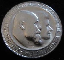 MDS DEUTSCHES REICH KAISERREICH DREI 3 MARK 1911 F "WILHELM+CHARLOTTE"SILBER #G