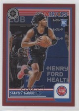 2023-24 Panini NBA Hoops Premium Stock Red Prizm 34/275 Stanley Umude #69 uk2