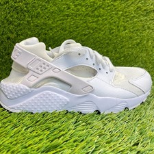 Nike Air Huarache Run Boys Size 5Y White Athletic Running Walking Shoes Sneakers