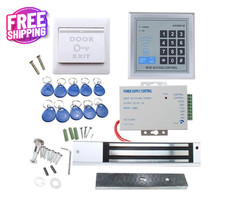 Kit De Sistema Control Acceso Puerta Independiente Cerradura Magnetica Electrica