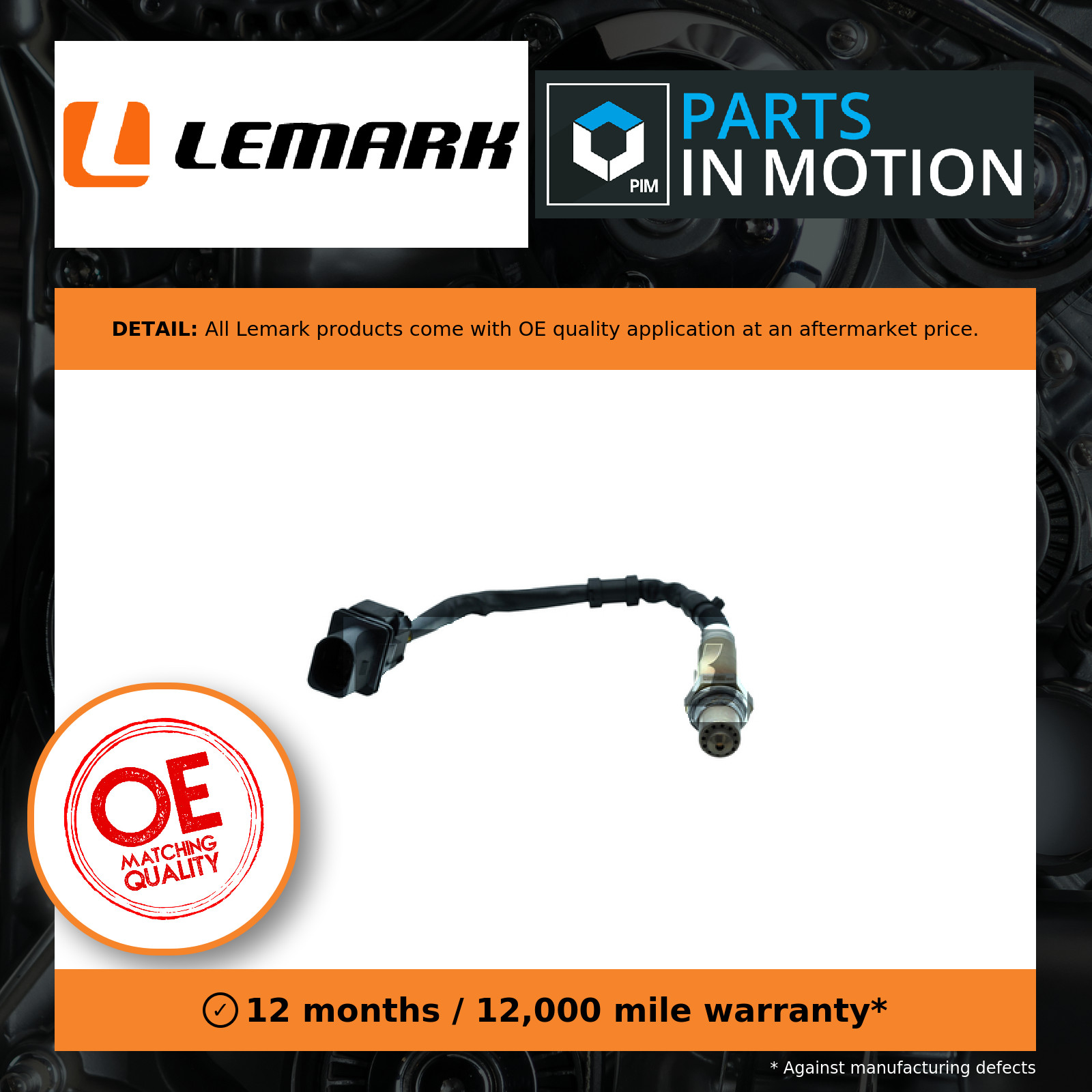 Lambda Sensor fits PEUGEOT 207 CC, WK 1.6 Pre Cat 07 to 13 Oxygen Lemark Quality - Image 21