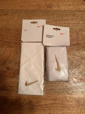 Nike Roger Federer rare Tennis Bandana Headband wristband Wimbledon gold white