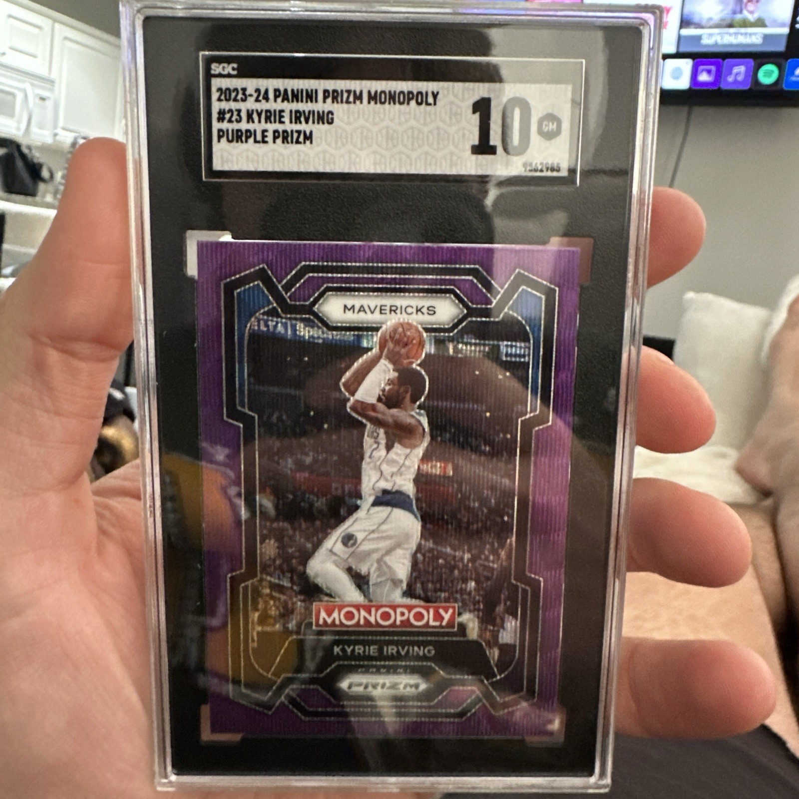 2023-24 Panini Prizm Monopoly - Kyrie Irving #23 Purple Wave Prizm