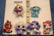 Menge 6 gemischtes Spielzeug Lot, Littlest Pet Shop Haustiere, kleines Haustier Spielzeug Lot, Artikel #AT245