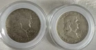 Franklin Half Dollar Silver Coins 1954 & 1963 Circulated Lot 50C Business Strike