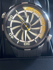 Perrelet Turbine Diver A1067 1 47mm Auto Black Gold Dial Rubber Strap 30ATM