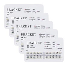 1-100×Dental Orthodontic Mental MBT 018 No hook Bracket Brace Standard 20PC/Pack